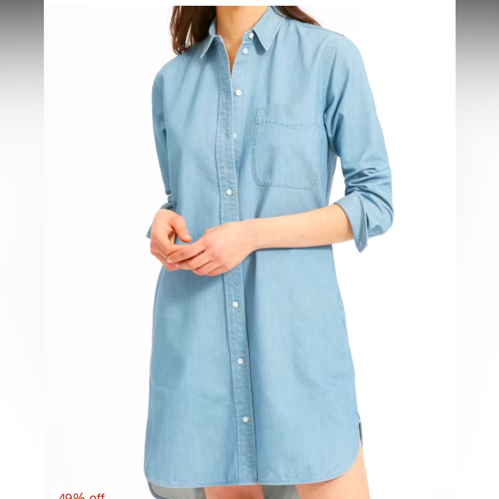 NWOT Everlane “The Jean Shirtdress”  SIZE 6